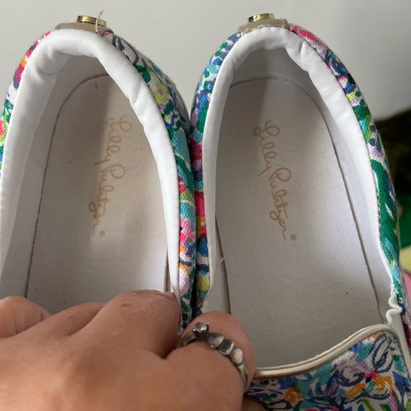 Lilly Pulitzer Julie Sneaker Amalfi Blue Alligator Isle - Picture 5 of 12